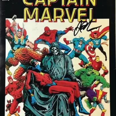 Df Death of Captain Marvel File Copy Starlin Sgn