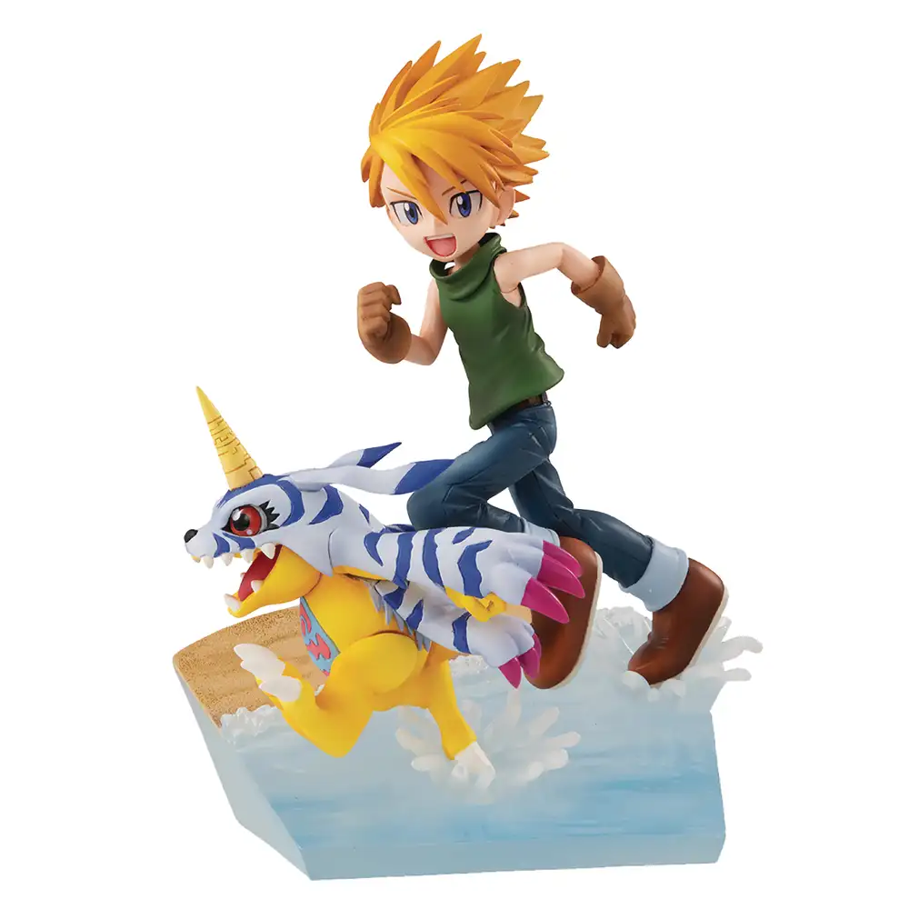 Gem Ser Digimon Adv Yamato Ishida & Gabumon 2022 PVC Statue