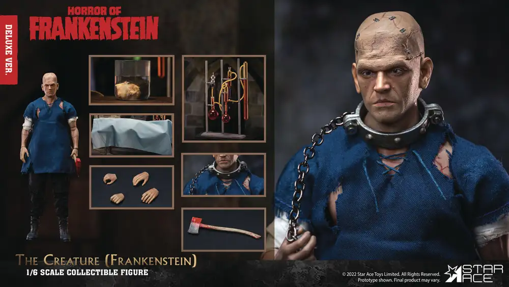 Horror of Frankenstein the Creature 1/6 Action Figure Deluxe Ver