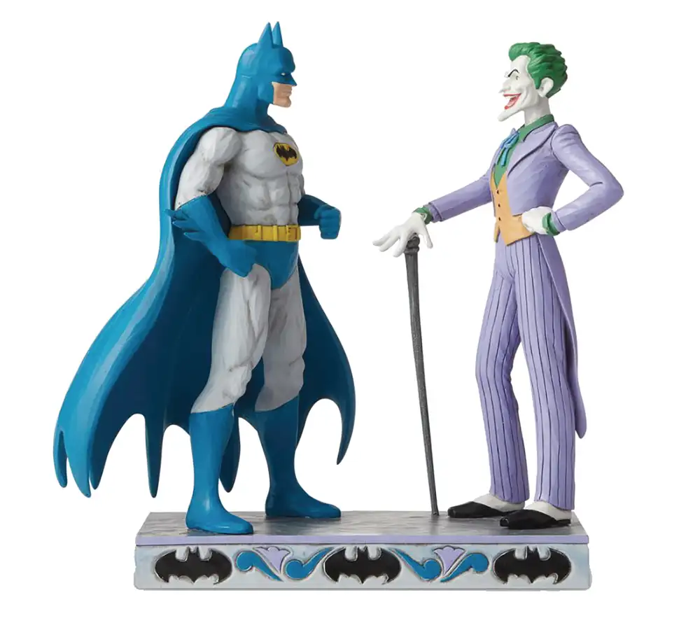 Jim Shore DC Comics Batman vs the Joker 9.25in Figure