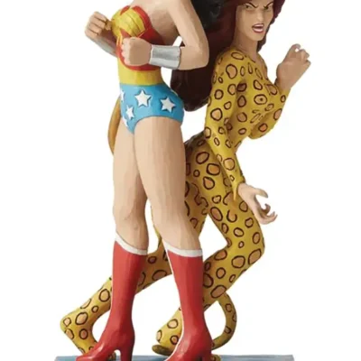 Jim Shore DC Comics Wonder Woman vs Cheetah 8.5in Figure