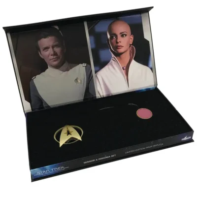Star Trek Ilia Sensor & Command Insignia Ltd Ed Prop Replica Set