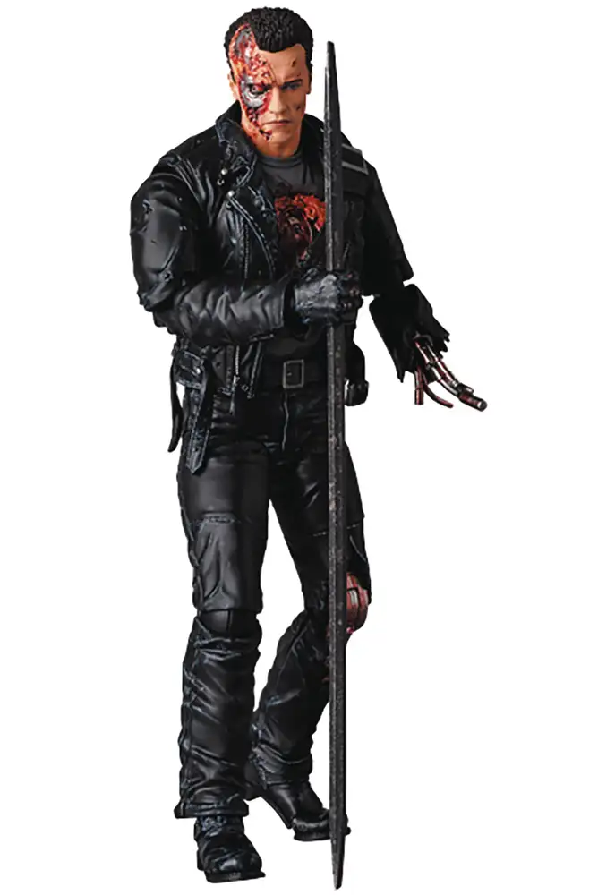 Terminator T-800 T2 Damaged Ver Mafex Action Figure