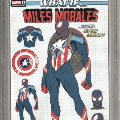 What if Miles Morales #1 1:200 Coello Design Variant CBCS 9.8 Graded Blue Label